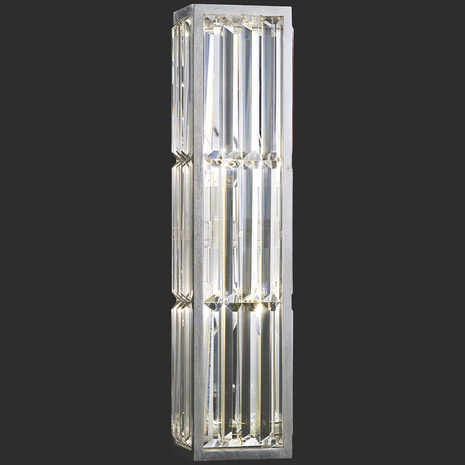 811250 Fine Art Lighting Crystal Enchantment 23"H Sconce with Silver Finish