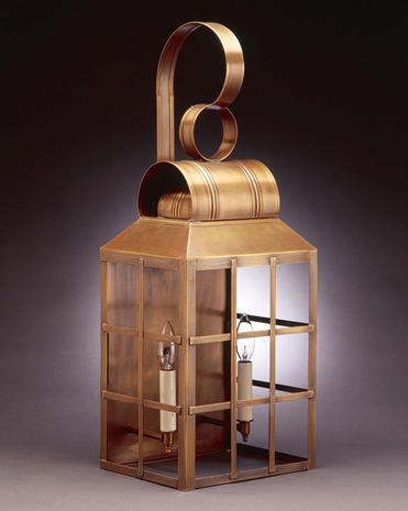 8141 Northeast Lantern Lynn (2) Light Candelabra Wall Fixture With Multiple Glass & Finish Options