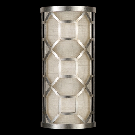 816750GU Fine Art Lamps Allegretto Silver 12 inch 1 Light Sconce