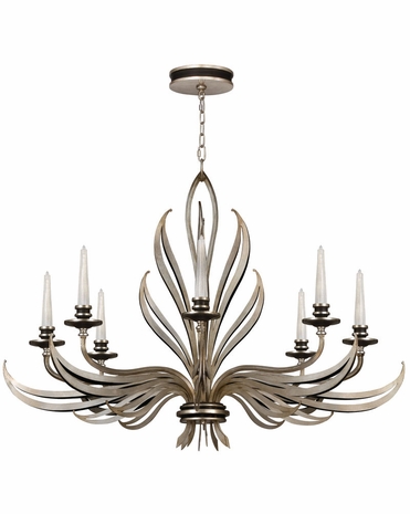 817240ST Fine Art Lamps Villandry Silver 34 inch 8 Light Chandelier