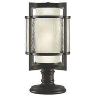 817583 Fine Art Lighting Singapore Moderne Outdoor 24"H Outdoor Adjustable Pier/Post Mount with Bronze Finish