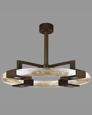 819140-11ST Fine Art Lamps Crystal Bakehouse 8 inch 4 Light Pendant