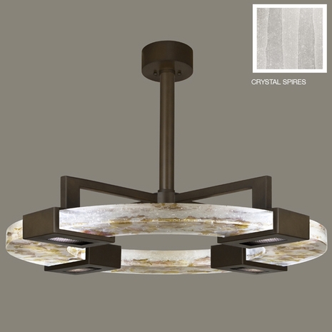 819140-13ST Fine Art Lamps Crystal Bakehouse 8 inch 4 Light Pendant