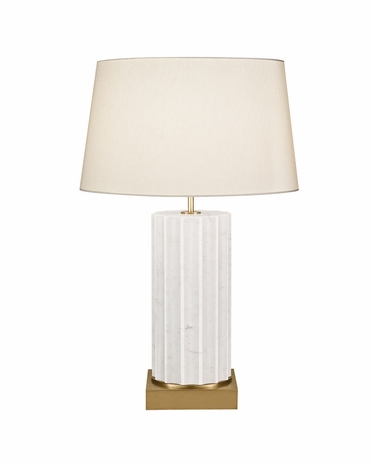 826210-2ST Fine Art Lamps White Marble 30 inch 3 Way 50-100-150W 1 Lt Table Lamp