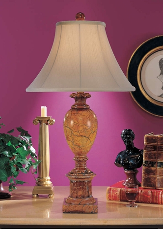 8290 Wildwood Lamps Alabaster Urn Lamp