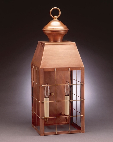 8351 Northeast Lantern Woodcliffe (2) Light Candelabra Wall Fixture With Multiple Glass & Finish Options