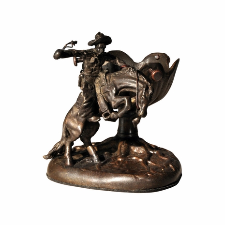 835CH Springdale 4.5H Bucking Horse Bronze Candle Holder (Candles Not Included)