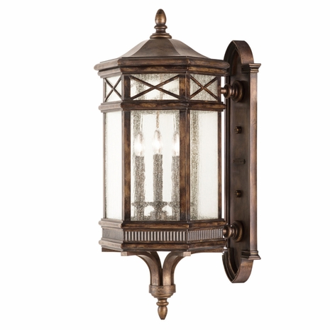 837681 Fine Art Lighting Holland Park 34"H Outdoor Wall Mount with Bronze Finish