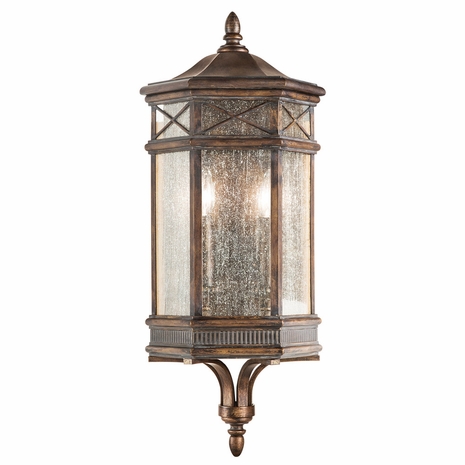 838081 Fine Art Lighting Holland Park 26"H Outdoor Sconce with Bronze Finish