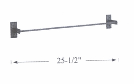 84-2024-05-R Hubbardton Forge Lighting Metra 24-Inch Towel Holder (Returned Product)