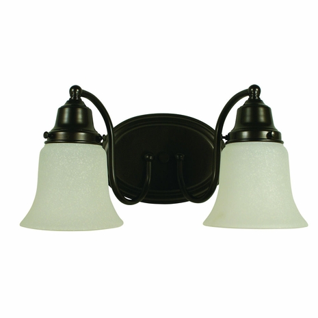 F-8412 Framburg 2-Light Mahogany Bronze Magnolia Sconce