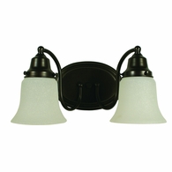 F-8412 Framburg 2-Light Mahogany Bronze Magnolia Sconce