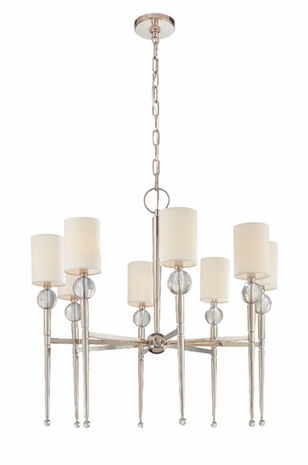 8428 Hudson Valley Lighting 8 Light Chandelier From The Rockland Collection