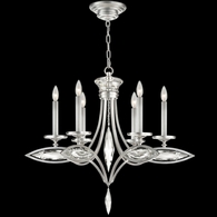 843540-12ST Fine Art Lighting Marquise 29.25"W Round Chandelier with Silver Finish