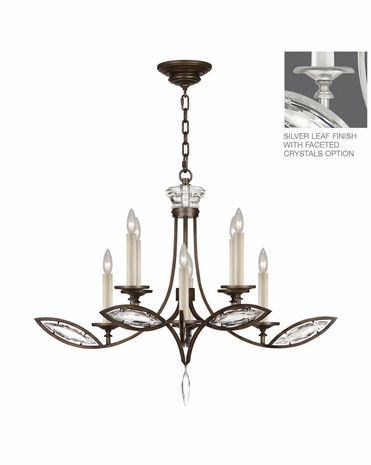 843640-12ST Fine Art Lamps Marquise 28 inch 8 Light Chandelier