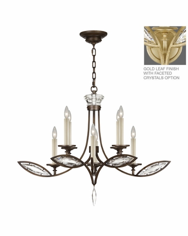 843640-22ST Fine Art Lamps Marquise 28 inch 8 Light Chandelier