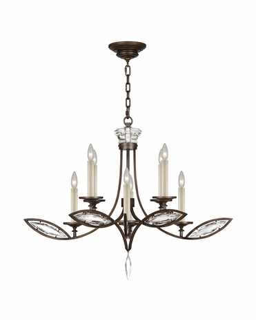 843640-32ST Fine Art Lamps Marquise 28 inch 8 Light Chandelier