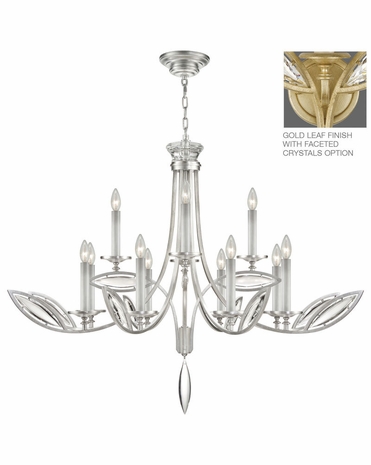 843740-22ST Fine Art Lamps Marquise 36 inch 12 Light Chandelier