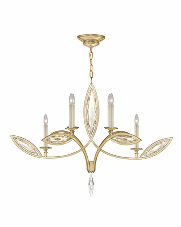 844040-22ST Fine Art Lamps Marquise 31 inch 6 Light Chandelier