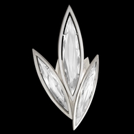 849250-12ST Fine Art Lighting Marquise 21"H RSF Sconce with Silver Finish