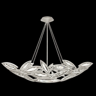 849640-12ST Fine Art Lighting Marquise 50"W Oblong Pendant with Silver Finish