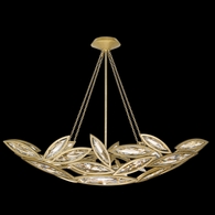 849640-22ST Fine Art Lighting Marquise 50"W Oblong Pendant with Gold Finish