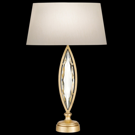 850210-22ST Fine Art Lighting Marquise 29"H Table Lamp with Gold/Beige Shade Finish