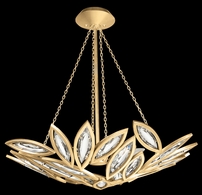 850440-22ST Fine Art Lamps 8 Light Marquise 32" Round Pendant with Gold Finish