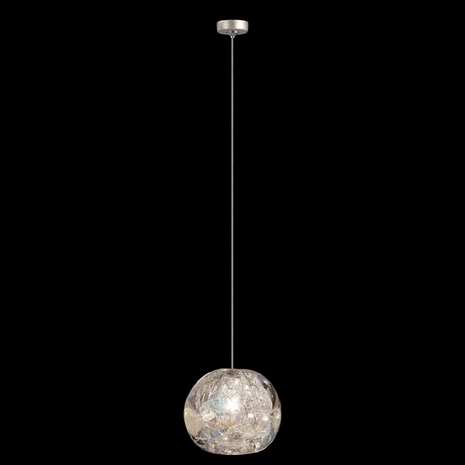 851840-206L Fine Art Lighting Natural Inspirations 4.75"W Round Drop Light with Gold w/Nebula Glass Drop Finish