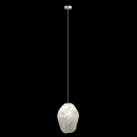 851840-23L Fine Art Lighting Natural Inspirations 4.75"W Round Drop Light with Gold w/Clear Quartz Glass Drop Finish