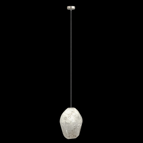 851840-23L Fine Art Lighting Natural Inspirations 4.75"W Round Drop Light with Gold w/Clear Quartz Glass Drop Finish