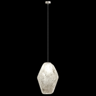 851840-24L Fine Art Lighting Natural Inspirations 4.5"W Round Drop Light with Gold w/Clear Quartz Glass Drop Finish