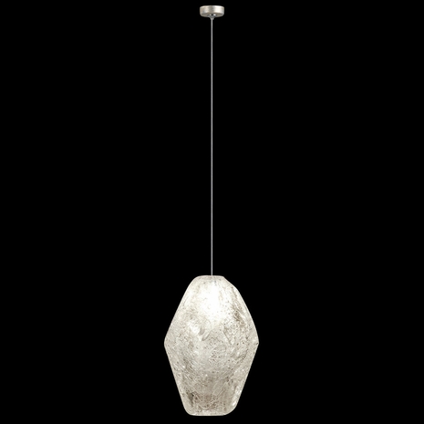 851840-24L Fine Art Lighting Natural Inspirations 4.5"W Round Drop Light with Gold w/Clear Quartz Glass Drop Finish
