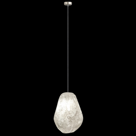 851840-25L Fine Art Lighting Natural Inspirations 4.5"W Round Drop Light with Gold w/Clear Quartz Glass Drop Finish
