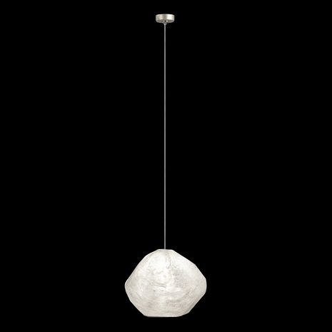 851840-26L Fine Art Lighting Natural Inspirations 5"W Round Drop Light with Gold w/Clear Quartz Glass Drop Finish