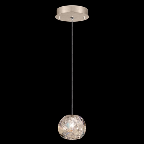 852240-206L Fine Art Lighting Natural Inspirations 5.5"W Round Drop Light with Gold w/Nebula Glass Drop Finish