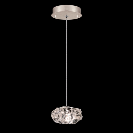 852240-21LD Fine Art Lamps 1 Light Natural Inspirations 5.5" Round Drop Light with Gold Finish
