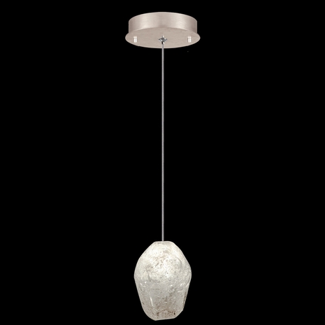852240-23L Fine Art Lighting Natural Inspirations 5.5"W Round Drop Light with Gold w/Clear Quartz Glass Drop Finish