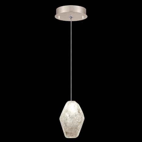 852240-24L Fine Art Lighting Natural Inspirations 5.5"W Round Drop Light with Gold w/Clear Quartz Glass Drop Finish