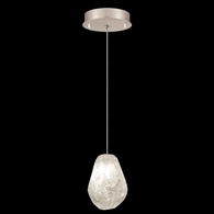 852240-25L Fine Art Lighting Natural Inspirations 5.5"W Round Drop Light with Gold w/Clear Quartz Glass Drop Finish
