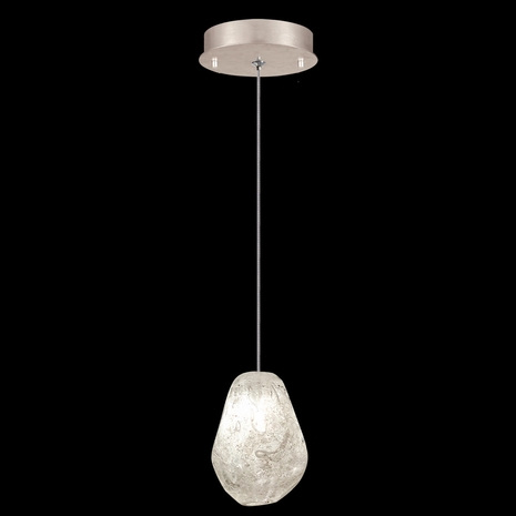 852240-25L Fine Art Lighting Natural Inspirations 5.5"W Round Drop Light with Gold w/Clear Quartz Glass Drop Finish