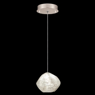 852240-26L Fine Art Lighting Natural Inspirations 5.5"W Round Drop Light with Gold w/Clear Quartz Glass Drop Finish