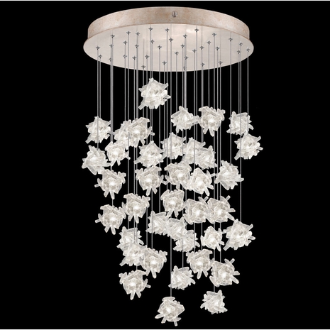 853440-202LD Fine Art Lamps 36 Light Natural Inspirations 34" Round Pendant with Gold Finish