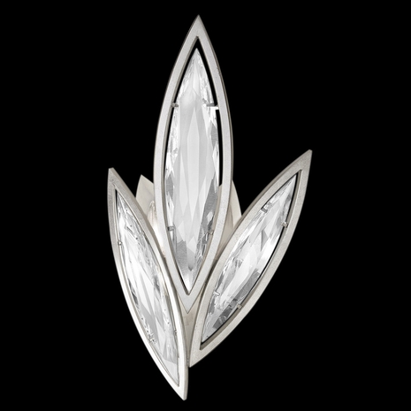 854250-12ST Fine Art Lighting Marquise 21"H LSF Sconce with Silver Finish