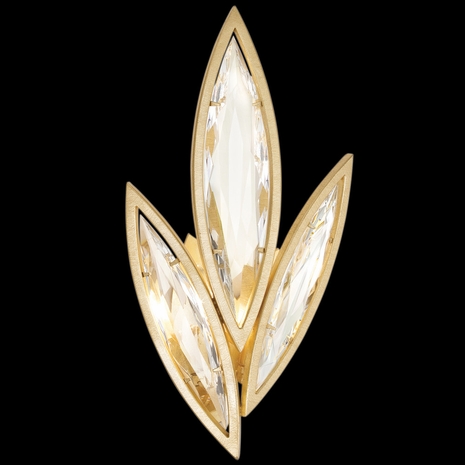 854250-22ST Fine Art Lighting Marquise 21"H LSF Sconce with Gold Finish