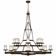 860540 Fine Art Lighting Liason 58"W Round Chandelier with Bronze Finish