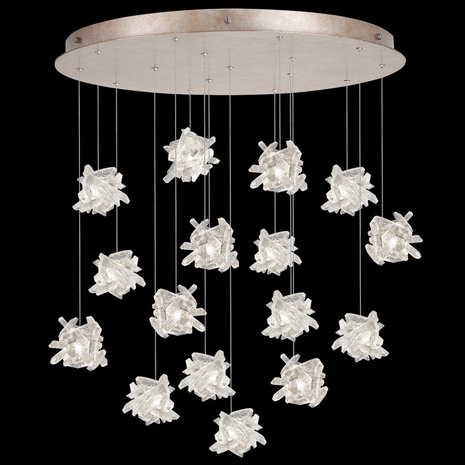 862840-202LD Fine Art Lamps 16 Light Natural Inspirations 32" Round Pendant with Gold Finish