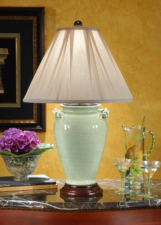 8708 Wildwood Lamps Drippy Green Lamp