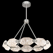 873040-1 Fine Art Lighting Allison Paladino 32"W Round Pendant with Silver Finish