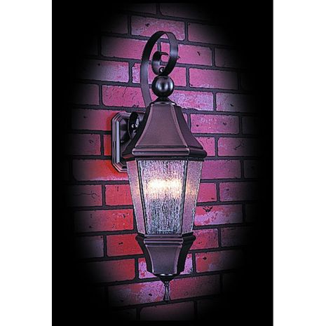 F-8742 Framburg 3-Light Brushed Nickel Normandy Exterior Wall Mount